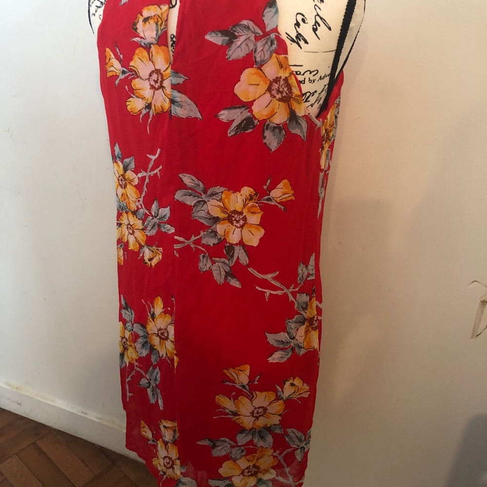 BCX Tropical Flower 🌸 Vacation Dress Sz M/L - Picture 3 of 10